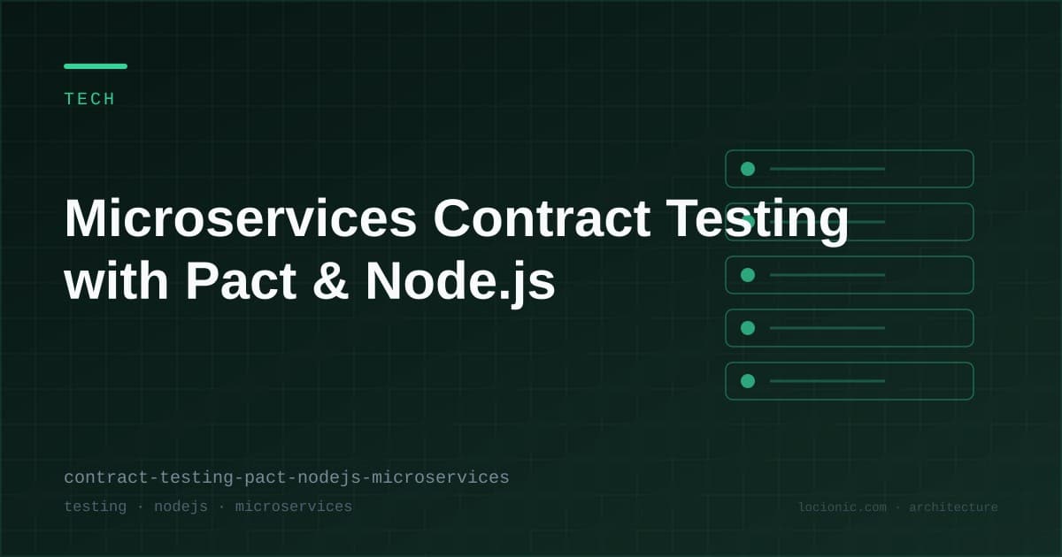 Kiểm thử hợp đồng Microservices với Pact & Node.js