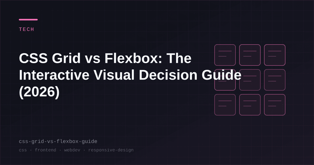 CSS Grid vs Flexbox: Hướng dẫn trực quan tương tác để đưa ra quyết định (2026)