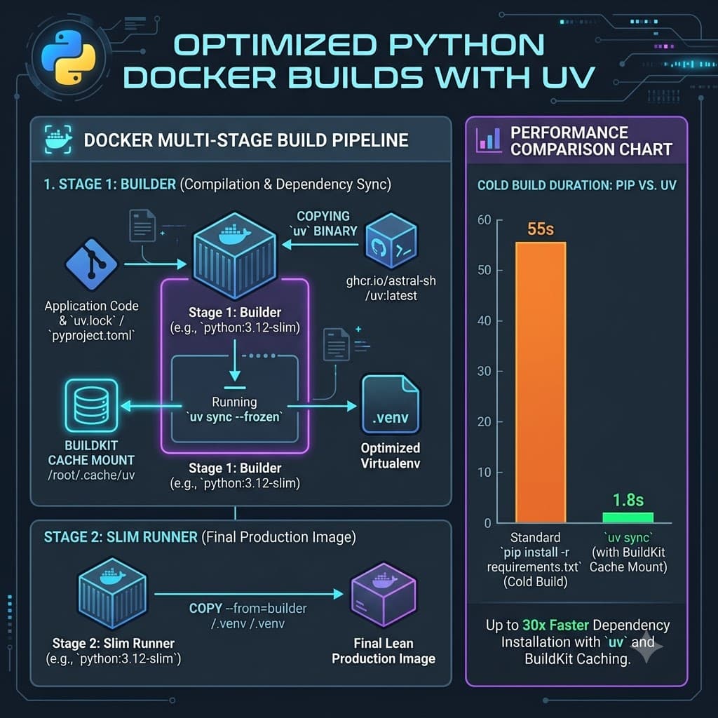 Optimized Python Docker Builds with uv