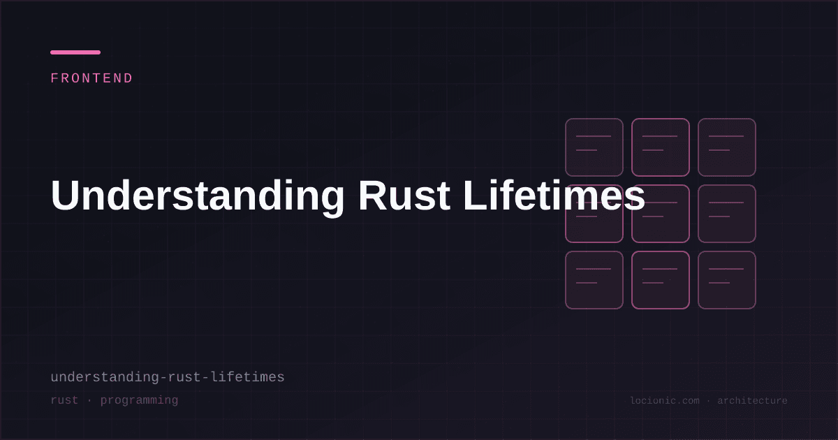 Understanding Rust Lifetimes