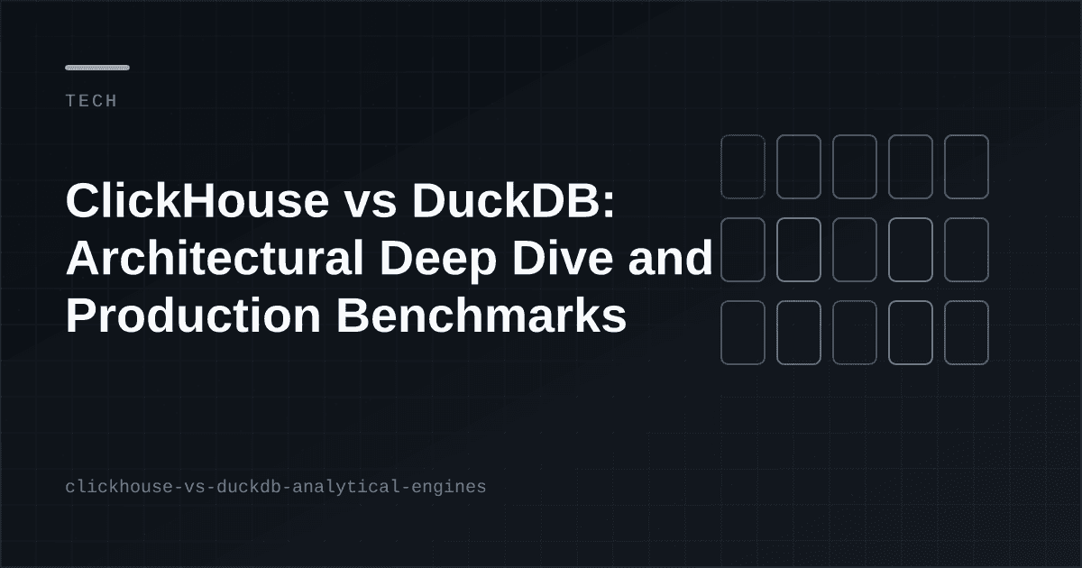 ClickHouse vs DuckDB (2026): When to Use Each for OLAP Workloads