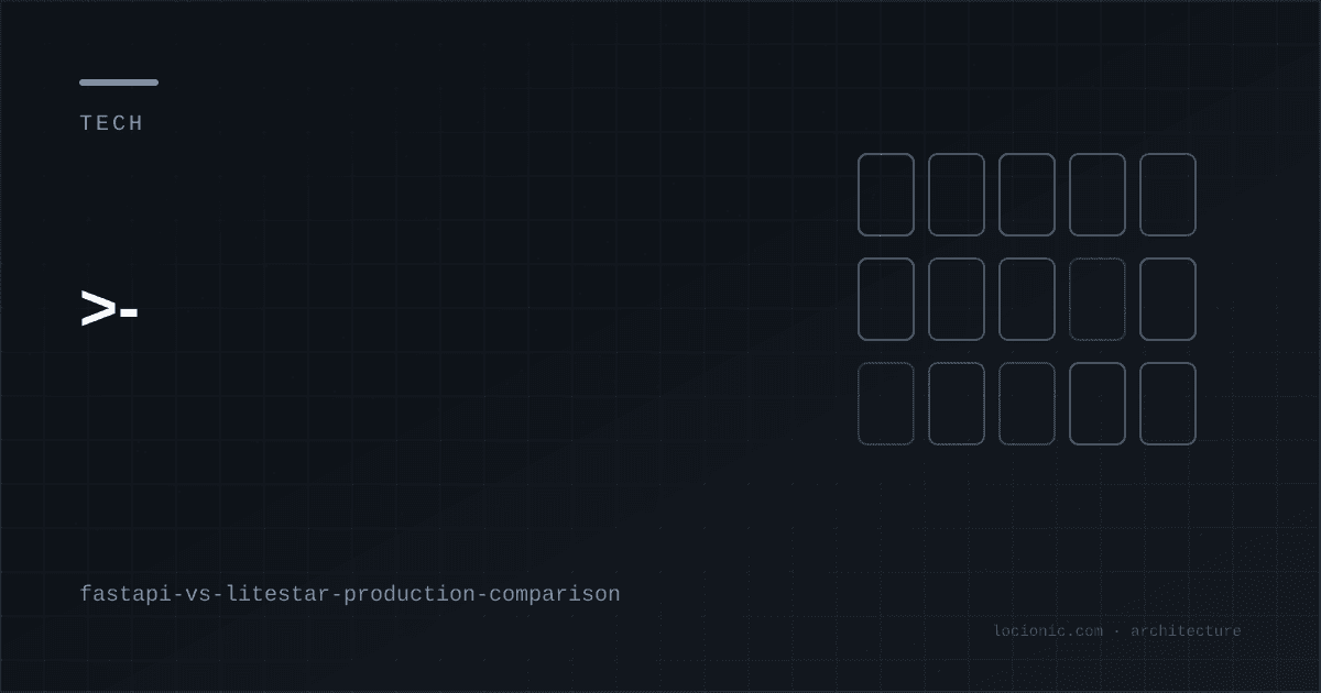 FastAPI vs Litestar: Production Benchmarks and High-Throughput Microservice Architecture