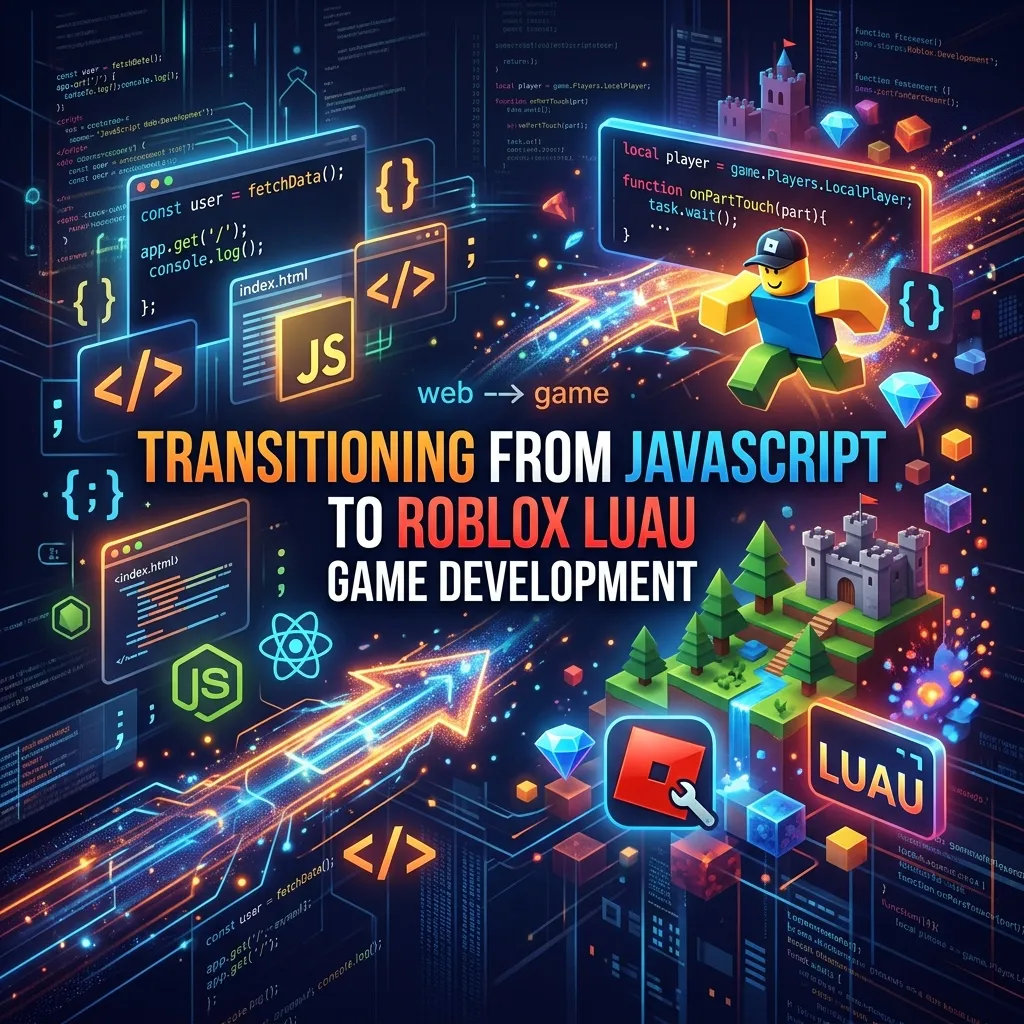 JavaScript to Luau: Roblox Scripting for Web Developers
