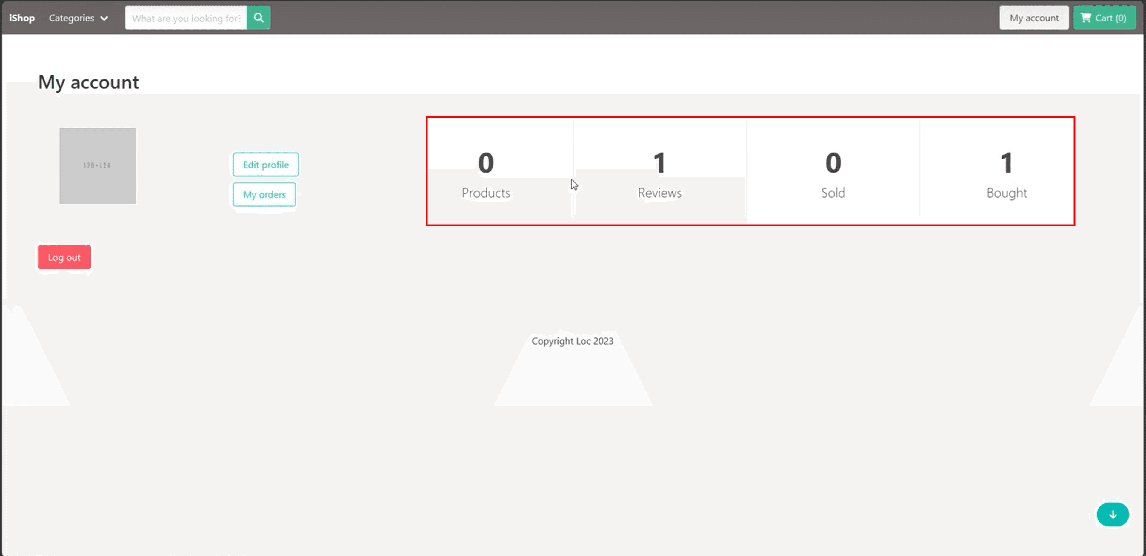 iShop merchant sales revenue analytics and performance dashboard