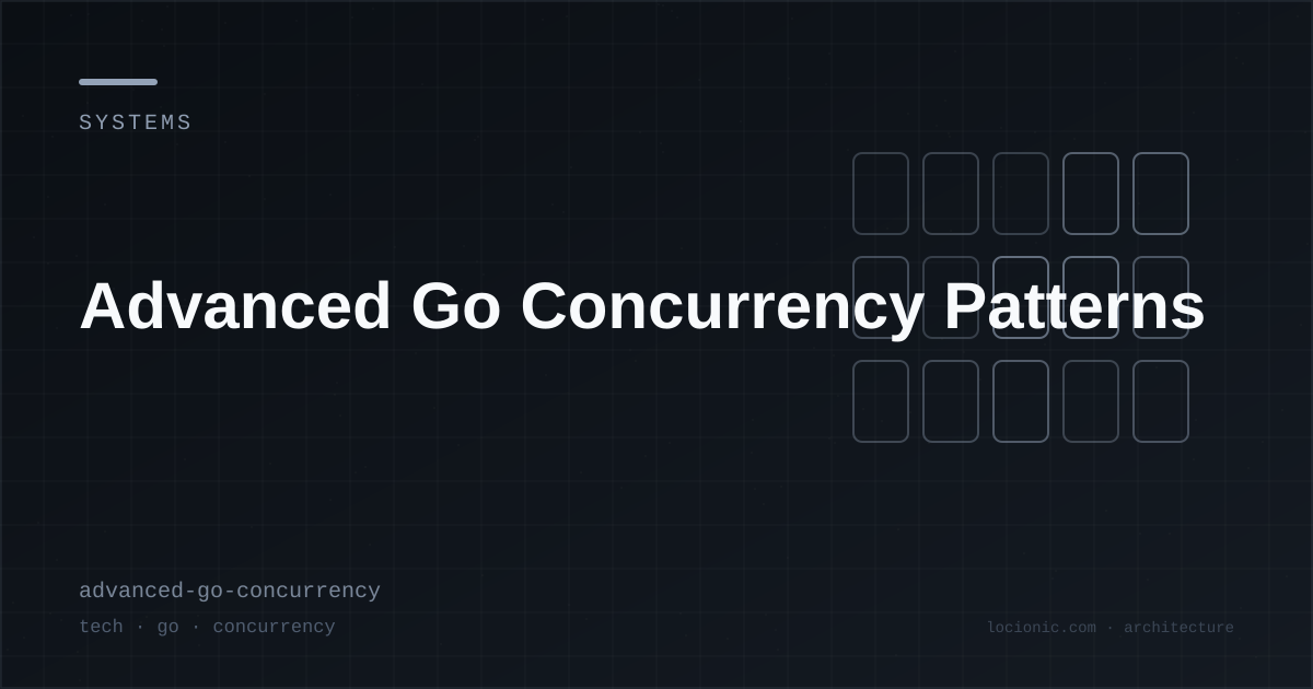 Advanced Go Concurrency Patterns