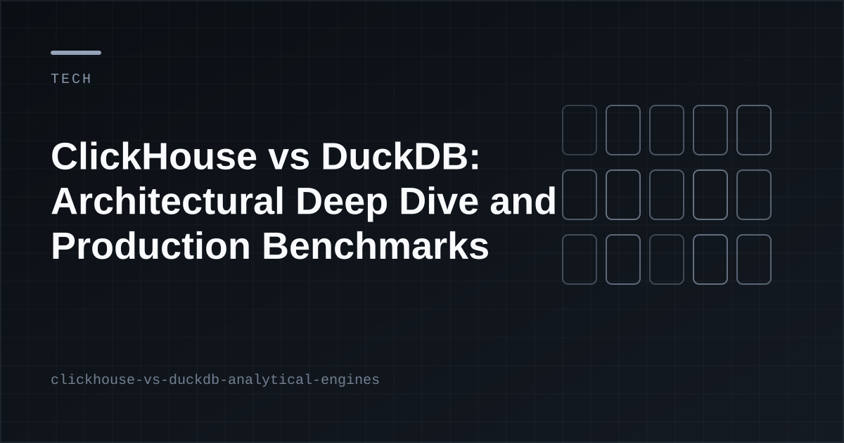 ClickHouse vs DuckDB (2026): When to Use Each for OLAP Workloads