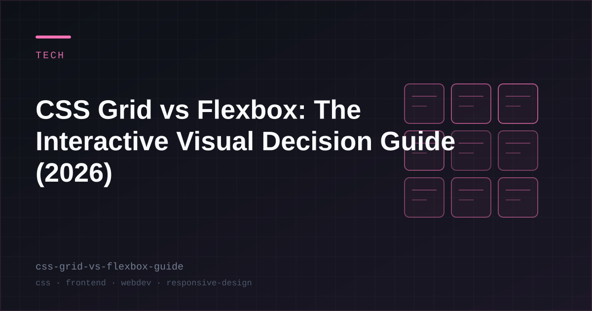 CSS Grid vs Flexbox: The Interactive Visual Decision Guide (2026)