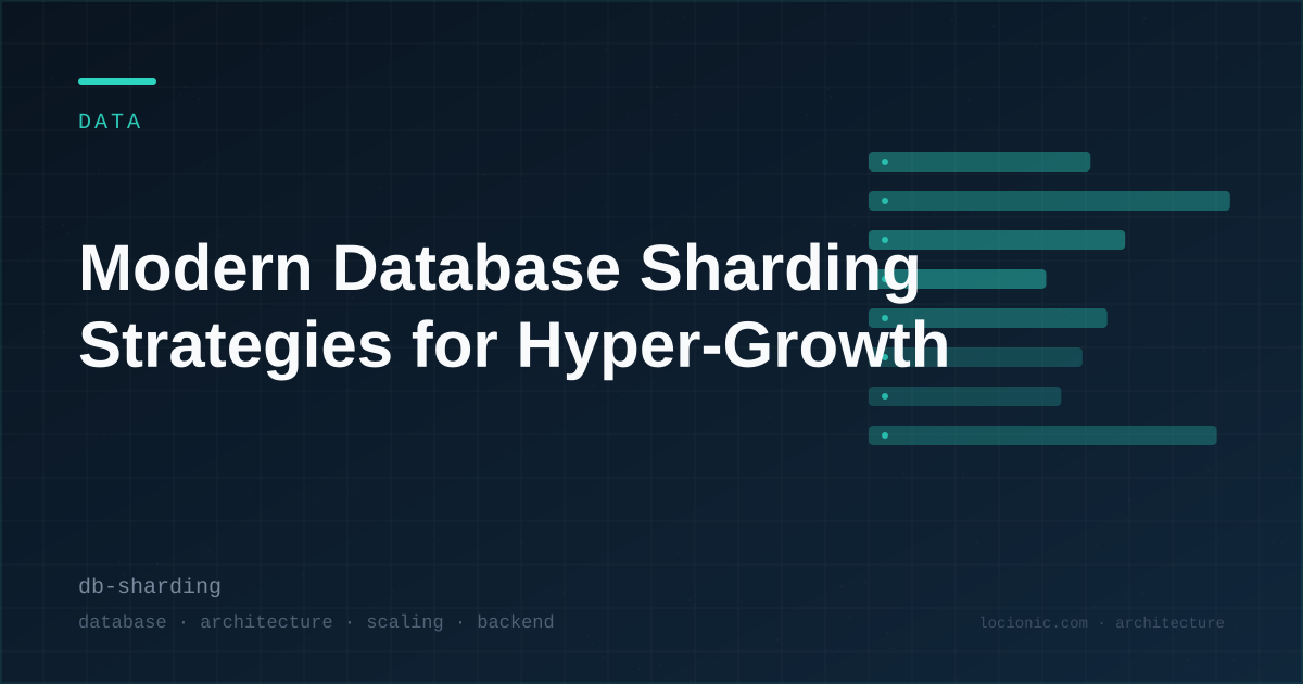Modern Database Sharding Strategies for Hyper-Growth
