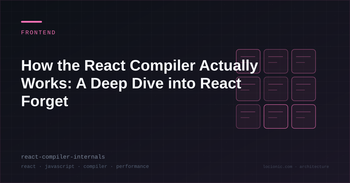 How the React Compiler Actually Works: A Deep Dive into React Forget