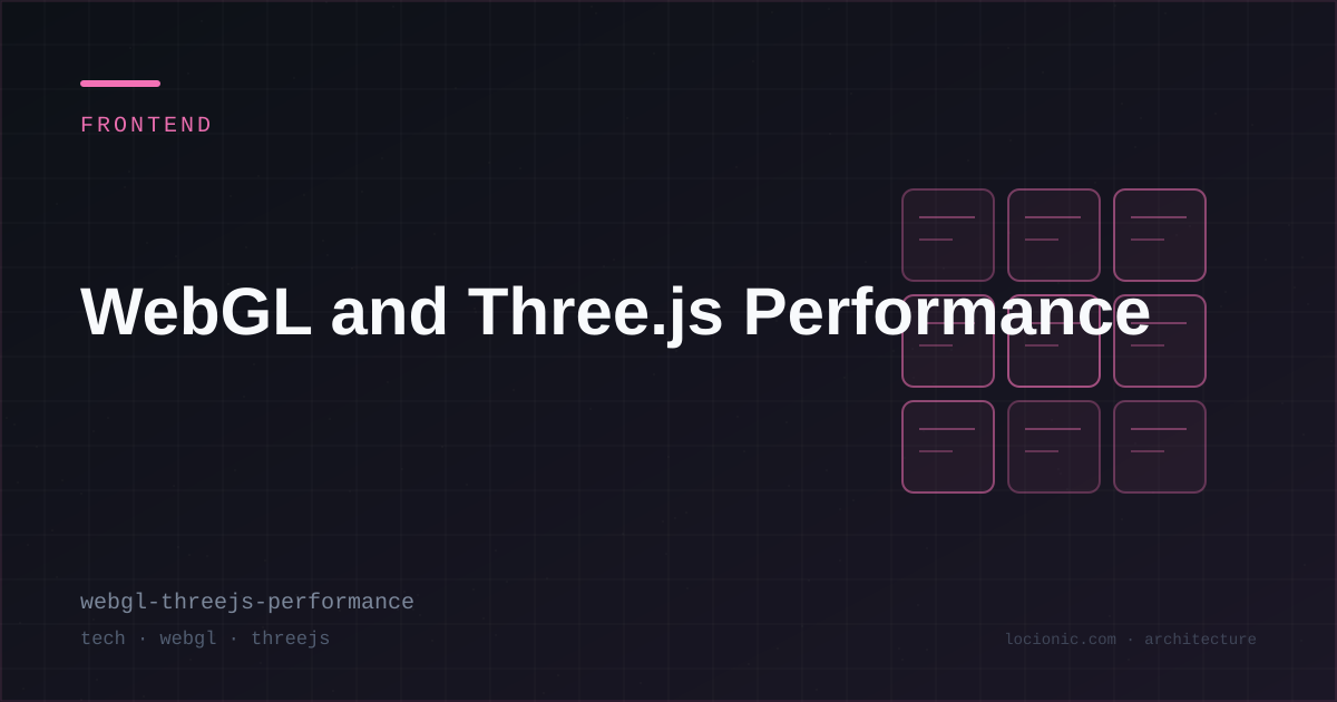 Three.js & WebGL Performance: Draw Calls & GPU Optimization