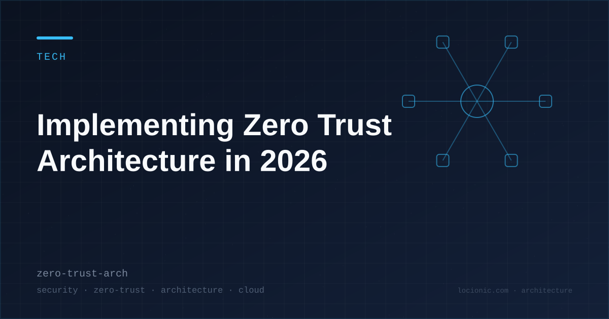 Implementing Zero Trust Architecture in 2026